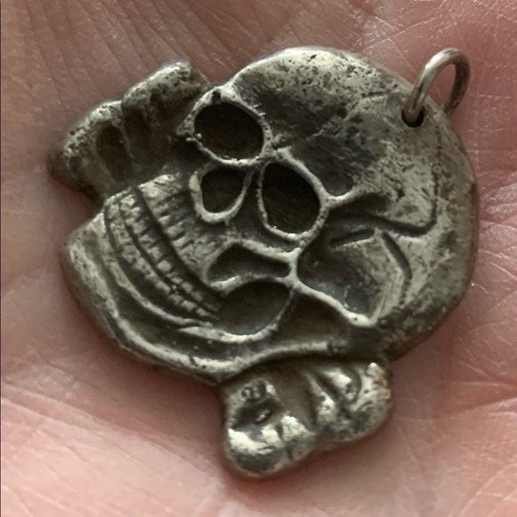 Solid Sterling Silver Skeleton Pendant - Picture 1 of 4